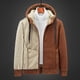 thumbnail image 4 of Sudaderas Con Capucha A La Moda Para Hombre, Suéter de Manga Larga Con Cremallera de Lana de Cordero, Cárdigan Cálido de Lana de Peluche, Además de Abrigo de Lana Odeerbi ODB175923, 4 of 9
