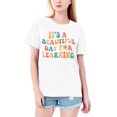 thumbnail image 3 of Summer Cotton Crew Neck Women Teacher Life Shirt Teacher Gift Short Sleeve Shirts It s a Beautiful Day for Learning T-Shirt Teacher T shirt, 3 of 9