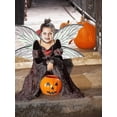 thumbnail image 3 of Alas de mariposa para niñas JanHm disfraz de Cosplay transparentes brillantes 76 x 35 cm, 3 of 4