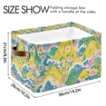 thumbnail image 4 of Yayeee 2 Pack Canvas Storage Basket with Handles for Shelves Fabric Bins Closet Organizer, Yellow Mountains, 4 of 8