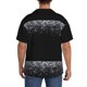thumbnail image 3 of Balery Silver Glitter1 Camisa Casual de Manga Corta con Botones para Hombre, Texturizada, Estilo Cubano, para Playa, Verano-3X-Large, 3 of 5