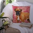 thumbnail image 3 of Carolines Treasures BB9727PW1414 German Boxer Love Fabric Decorative Pillow  14Hx14W multicolor, 3 of 4