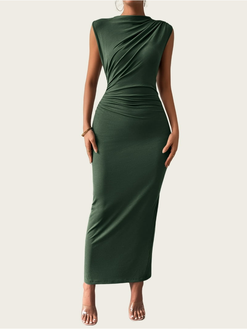 flowy cocktail dress with sleeves Women's Elegant Mock Neck Chiffon Mini Long Sleeve Ruffle Hem Dress Loose A-Line Swing Short Dress (Small,Black) at Amazon Women's Clothing store and summer casual Blouse Atuendo de cóctel para Color:White Sage Web Collection: Silver Dresses