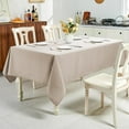 thumbnail image 5 of Knubmt Linen Tablecloths Rectangular Waterproof Table Cloths Washable Table Cover for Wedding Birthday Party Decor, 35" x 35", 5 of 7