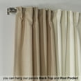 thumbnail image 3 of 3S Brother's Solid Combined Mix and Match 4 Panels Curtains with 2 Color Combination Velvet Look Hanging Back Tap & Rod Pocket Bedroom Office Windows Luxury Home Decoration 28"x84" Cream-Beige, 3 of 7