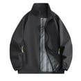 thumbnail image 1 of Veste Imperméable pour Femmes, Coupe-Vent pour Randonnée, Manteau Décontracté Extérieur à Manches Longues, 1 of 2