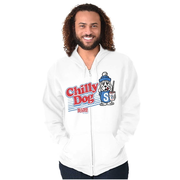 Slush Puppie Officially Dog Logo Zip Up Hoodie Men's Women's Brisco Brands M