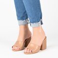 thumbnail image 6 of Journee Womens Leslee Layered Block Heel Sandals, 6 of 6