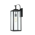 thumbnail image 5 of 22.4 inch Outdoor Wall Light with Matte Black Finish Clear Glass Shade 2-pack, 5 of 10