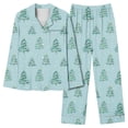 thumbnail image 7 of asdoklhq Silk Pajamas for Women Set Women's Home Pocket Printed Pajama Set for Daily Home Wear Multicolor S, 7 of 7