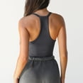 thumbnail image 2 of DondPO Womens Tank Tops,Lady V Neck Racer Back Tank Top For Women Padded Ribbed Long Tank Fitted Basic Tops,Halter Tops for Women,Womens Loose Tank Tops Clearance！ Gray XS Clearance！, 2 of 5