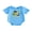 Blue, variant on Newborn Baby Boy Football Outfit Baby My First Goal Soccer Outfit Bubble Romper Soccer Ball Print Short Sleeve Bodysuit Cute Infant Baby Boy Summer Clothes
