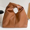 thumbnail image 3 of Bolso Bolso Nicho Alta Gama Bolso Nube Plisado Cuero Suave (marrón), 3 of 9
