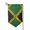 Sharp Corner, variant on Garden Flag Jamaica Flag Proud Jamaicans Double Sided Small Yard Holiday Garden Flag for Outside Decor 12.5x18 Inch Fillet