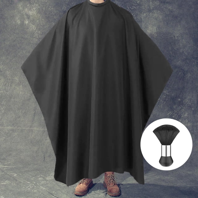Barber Cape Professional Black para Peluquería Cosmetología Suministros Corte de pelo Capa de pelo de peluquería Colcomx capa de peluquero