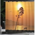 thumbnail image 4 of Ambesonne Orange Shower Curtain, Romantic Sunset Twilight, 69"Wx84"L, Orange, 4 of 5