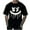 Black, variant on WREESH Halloween T-Shirts Summer Fashion Casual Men's Round Neck Printed T-Shirt Top Black