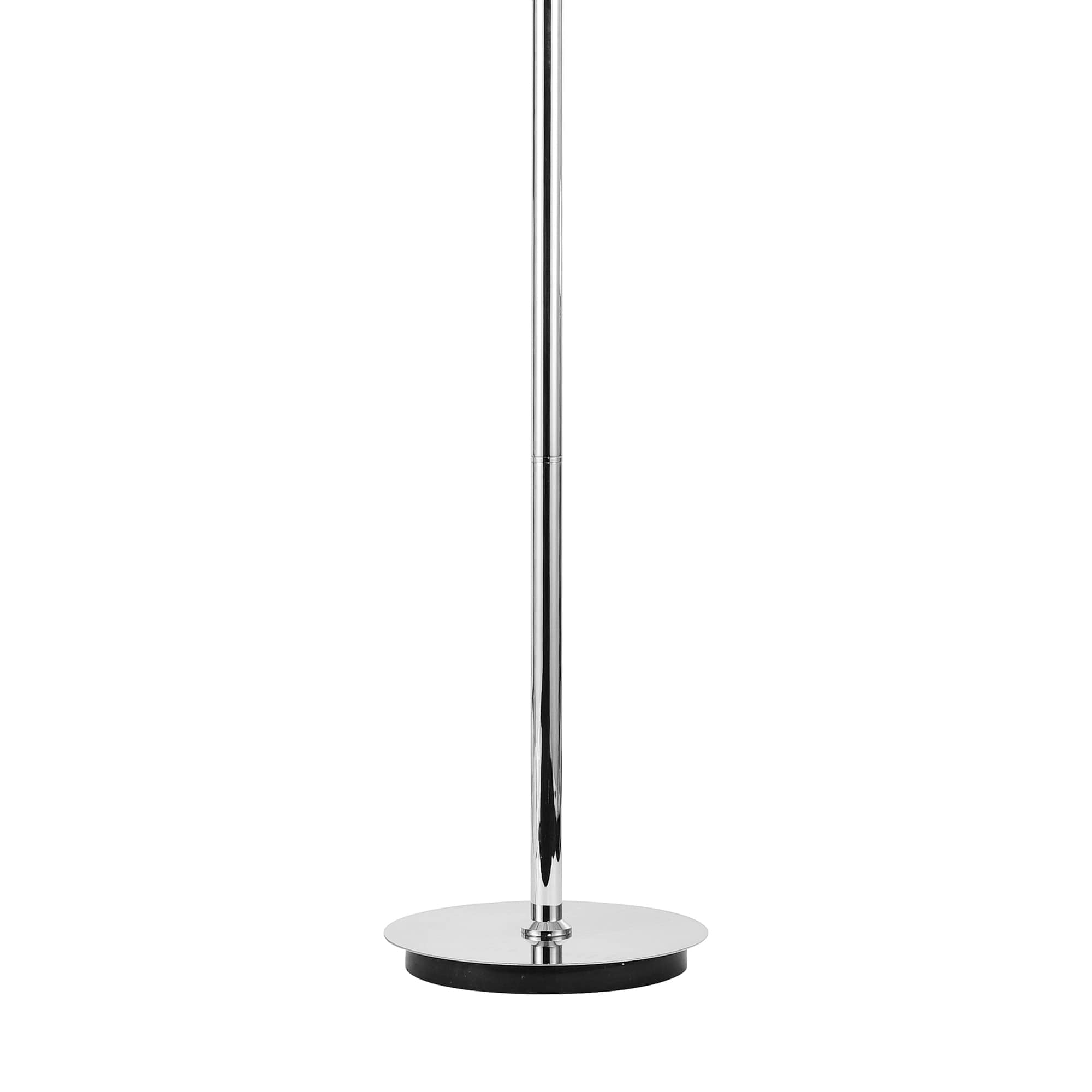 CWI Lighting Empire 8 Light Transitional Metal Floor Lamp in Chrome