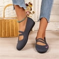 thumbnail image 6 of ibiyuan Orthopedic Sneakers for Women Knit Upper Embroidery Walking Shoes Women Arch Support on Women Sneakers Comfortable Hands-Free Platform Mary Janes Sock Shoe, 6 of 7