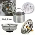 thumbnail image 2 of Kitchen Sink Sewer Strainer Basin Drain Stopper Stainless Steel Sink Waste Plug Filter Anti-clog Floor Drain Kitchen Accessories, 2 of 5