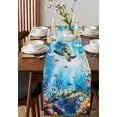 thumbnail image 4 of Boanket Turtle Table Runner - 36 Inch Long, Kitchen Dining Table Runner Dresser Scarves, Ocean Fish Coral Underwater World Cartoon Farmhouse Decor for Coffee Tables Wedding Party Banquet, 4 of 8