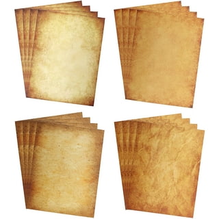 50Pcs A4 Paper Sheets Parchment Retro Paper for Certificate and Diploma 90g  (Light Brown)