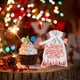 thumbnail image 4 of Bolsas de regalo navideñas con cierre con cordón - Decoraciones para fiestas navideñas de papel de aluminio 16x24cm - Patrones festivos para envoltorios y decoración del árbol, 4 of 7