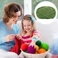 thumbnail image 3 of Knitting Yarn Bulk Wool Blend Fiber Soft Thick Handmade Crochet Craft Supplies For Scarf And Blanket DIY Projects, 3 of 4