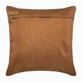 thumbnail image 2 of Cushion Cover Sofa, Gold Decorative Pillow Cover, Basket Weave Pintucks Pillow Cover, 14x14 inch (35x35 cm) Cushion Cover, Square Silk Pillowcase, Contemporary - Gold Brown Bricks, 2 of 5