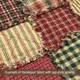 thumbnail image 3 of JCS Primitive Red 1 Homespun Cotton Plaid Fabric Sold by the Yard, 3 of 5