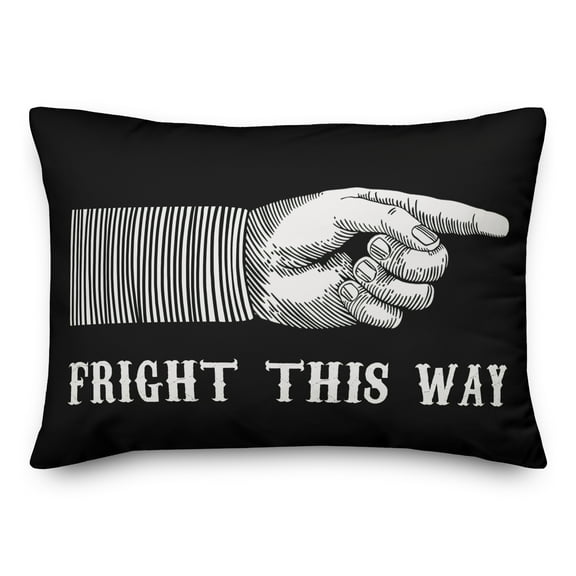Creative Products Fright This Way 20 x 14 Indoor / Outdoor Pillow