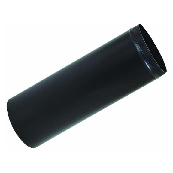 BM0344 4" x 24" 28GA Pipe, Black