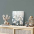 thumbnail image 2 of Wall Art Prints, White Floral Framed Canvas Prints for Bedroom Living Room Bathroom Office, Spring Abstract Oil Painting Plant Gallery Wrap Wall Art Poster for Gifts Home Decor 12"x12", 2 of 9
