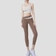 thumbnail image 2 of Conjunto de 3 piezas de chándal y ropa de yoga para mujer: cárdigan de manga larga, top corto y pantalones de cintura alta, cintura elástica, poliéster transpirable para entrenamiento/ocio, 2 of 4