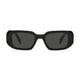 thumbnail image 5 of Prada PR 17WS 1AB5S0 Gafas de sol rectangulares de plástico negro unisex Lente gris, 5 of 6