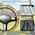 thumbnail image 4 of ZUXONGSY Wild Flower Golf Cart Steering Wheel Cover Universal Auto Accessories Club Car Golf Cart Interior Decor Steering Wheel Accessories Steering Wheel Dust Cover Gifts for Friends Family, 4 of 7