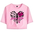 thumbnail image 4 of AJ Lee Merch Love Bites Back T-Shirt For Women&Girls Midriff Short Sleeve Summer Clothing Vest Tee, 4 of 5