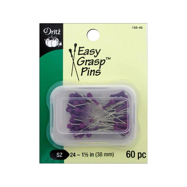 Dritz Easy Grasp PinsPurple, 60pk
