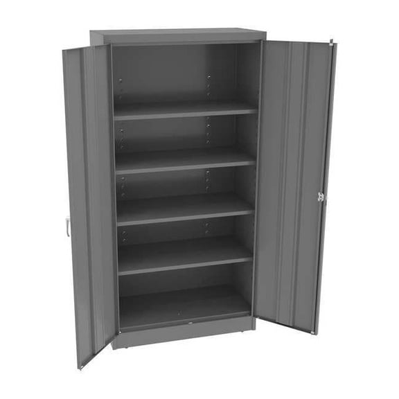 Tennsco Storage Cabinet,72"x36"x18",MdGry,4Shlv 7218DLXMG