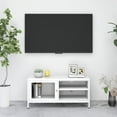 thumbnail image 1 of vidaXL TV Cabinet White 90x30x44 cm Steel and Glass, 1 of 5