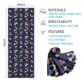 thumbnail image 2 of Cartoon Unicorn Rainbow Moon Butterfly Pattern Hot Yoga Mat Towel Non Slip for Hot Yoga - Quick-Drying Yoga Mat Cover with 4 Corner Pockets with Travel Bag - Hot Yoga Towel Non Slip 74"x26", 2 of 6
