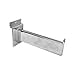 thumbnail image 3 of 10 PC 6" Chrome Slatwall Rectangular Tube Straight Arm Faceout Hook Panel Display Hanger Retail Fixture, 3 of 4