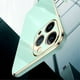 thumbnail image 4 of XINLI For iPhone 16 Pro Max Case TPU Phone Cover with Electroplating Frame - Cyan, 4 of 5