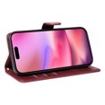 thumbnail image 4 of Allytechgroup Wallet Case for iPhone 16, Built-in Credit Card Slot & Lanyard RFID Blocking PU Leather Flip Case Shockproof Full Body Protective Cover for iPhone 16, Winered, 4 of 9