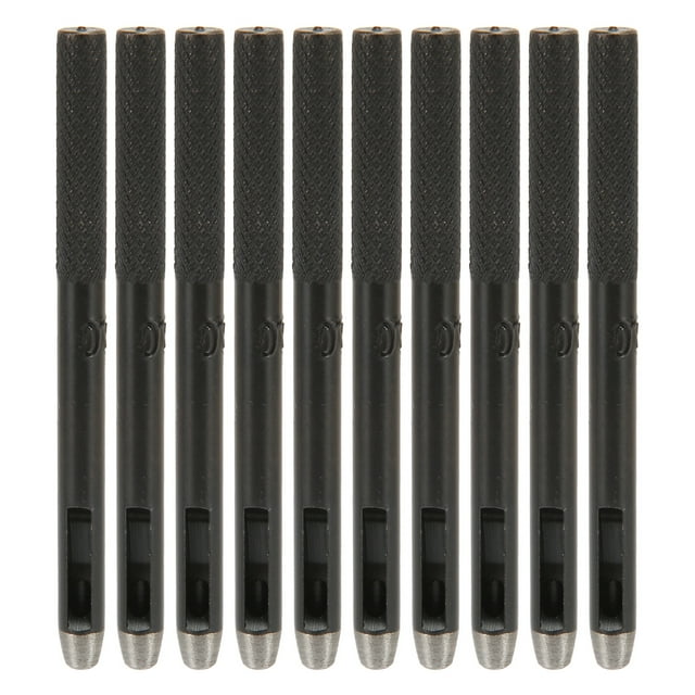 Juego de punzones huecos de cuero profesional de alta dureza, punzón de cuero con agujeros de acero al carbono, 10 Uds., para artesanía de cuero