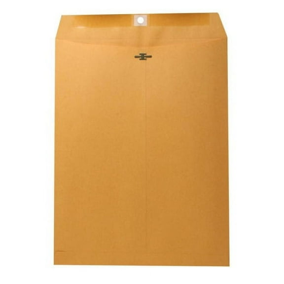 Nature Saver Recycled Clasp Envelopes Clasp - #97 - 10" Width x 13" Length - 28 lb - Clasp - Kraft - 100 / Box - Kraft
