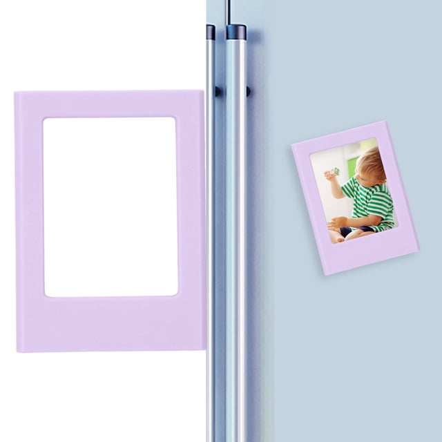 3in DIY Picture Frames, Glue Free Mini Frame With Powerful , Splicable Small Photo Frame For Camera Mini Photos, For Refrigerators Lockers Dishwashers
