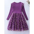 thumbnail image 4 of Toddler Girls Long Sleeve Autumn Spring Dress Casual Outfits Party Tutu Dress Gifts for 3-7 Years, 4 of 7
