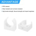 thumbnail image 4 of Uxcell 50Pack U-Shaped Water Pipe Clamps, PPR Pipe Clamps Clips Fit for 20mm/0.79" OD Water Pipes, White, 4 of 6