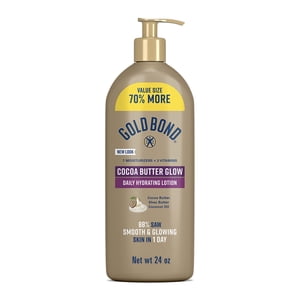 Gold Bond Cocoa Butter Glow Daily Hydrating Lotion, 24 oz